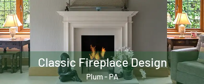  Classic Fireplace Design Plum - PA