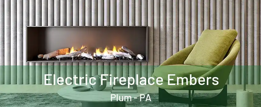  Electric Fireplace Embers Plum - PA