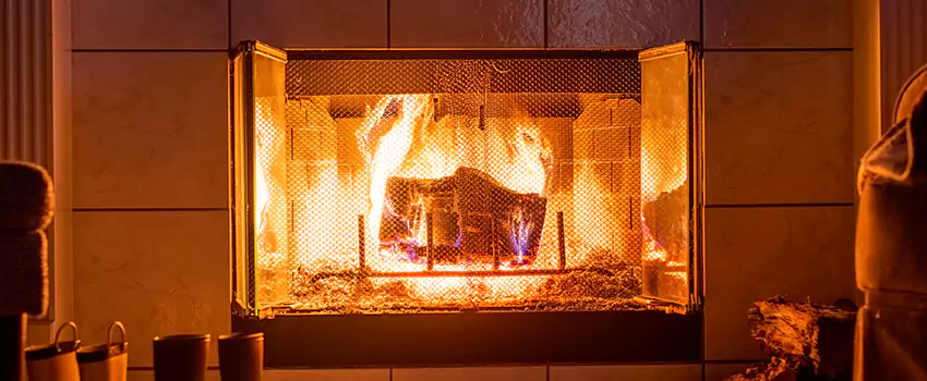 Mendota Hearth Landscape Fireplace Installation in Plum, Pennsylvania