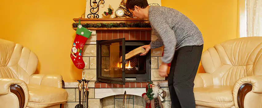 Rusted Metal Fireplace Restoration in Plum, Pennsylvania
